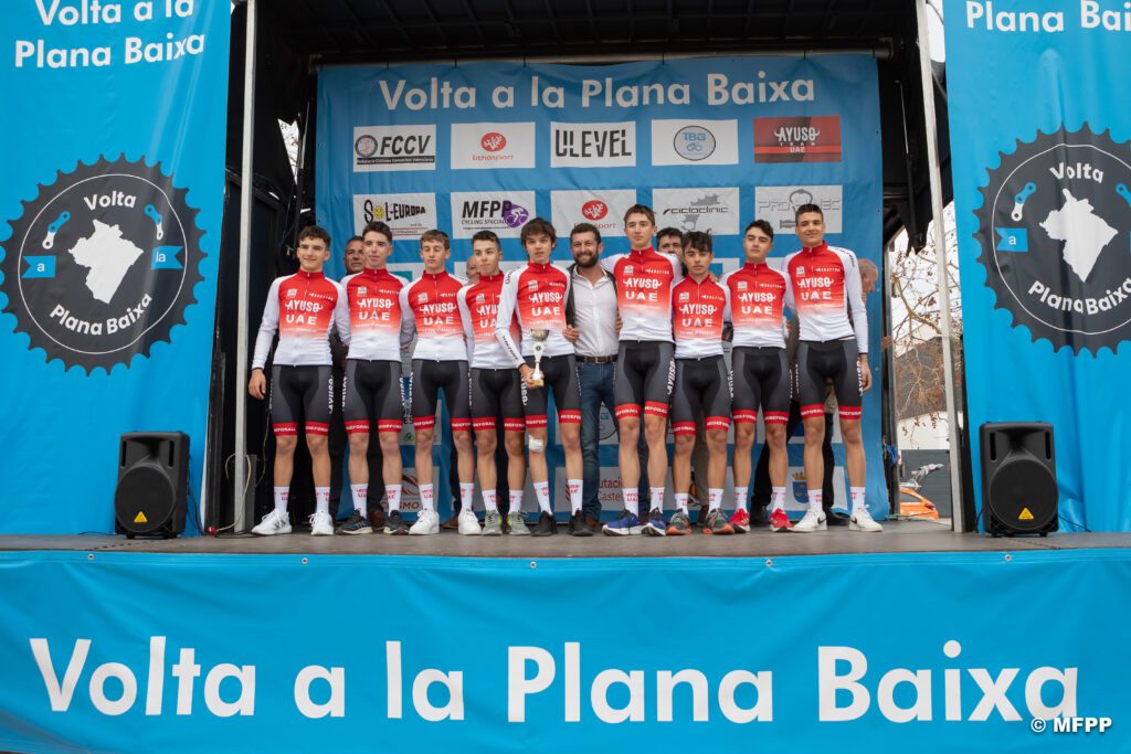 Equipo ganador de la 1ª Etapa Volta a la Plana Baixa
