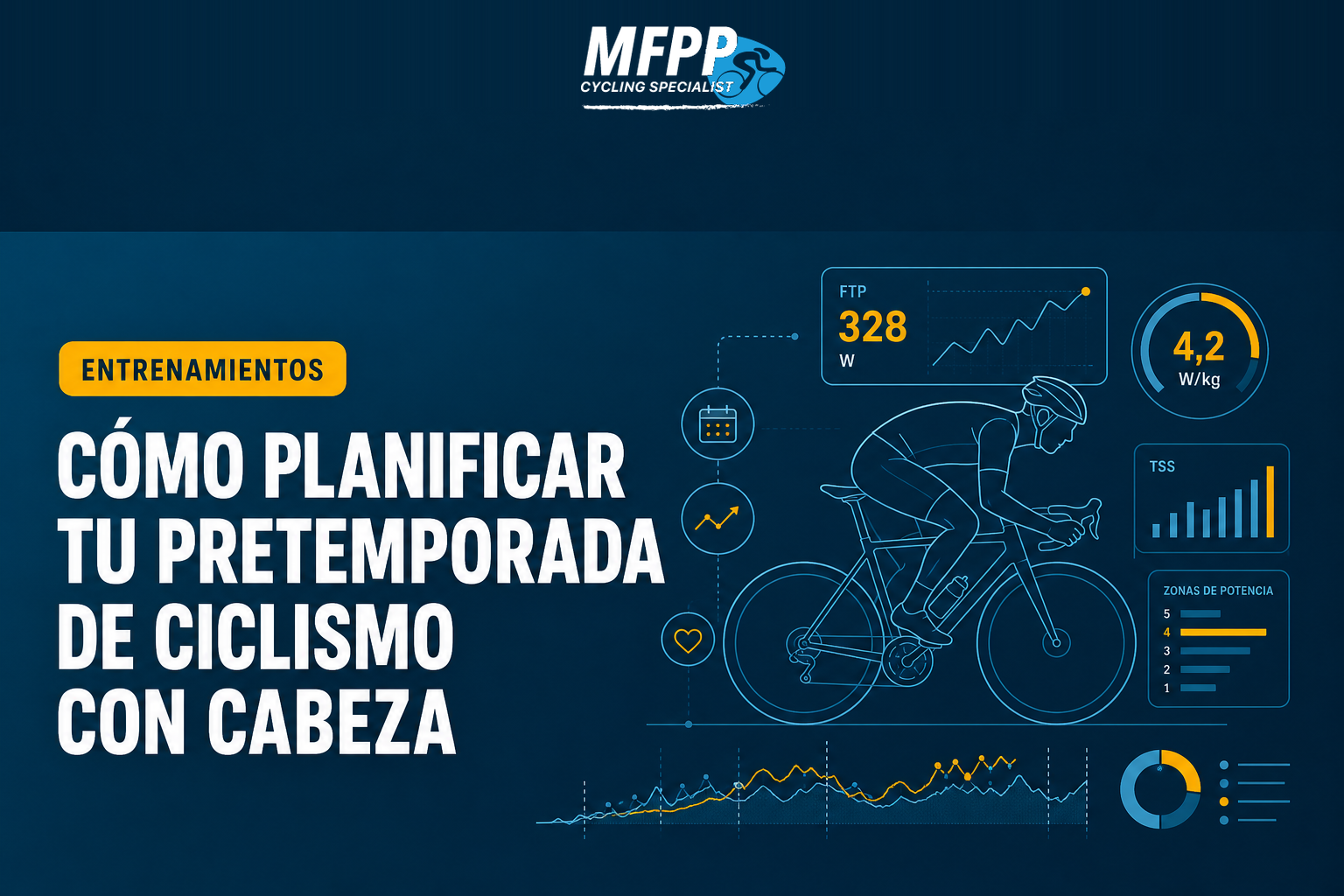 Ciclistas planificando su pretemporada