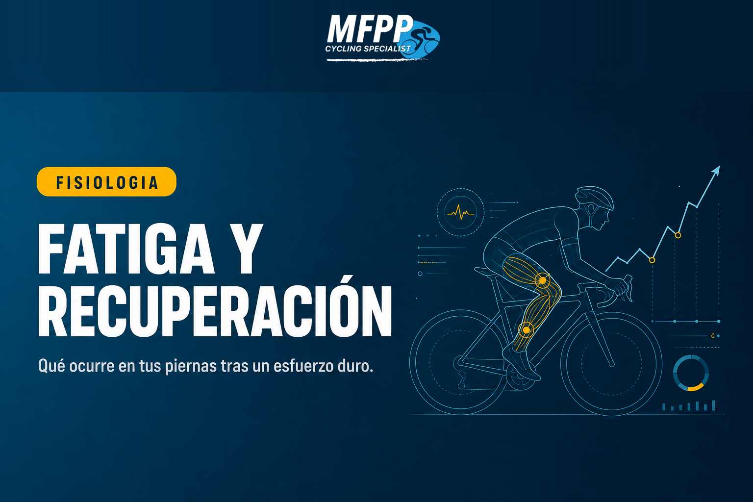 Ciclista amateur sentado tras una salida dura estirando las piernas fatigadas junto a su bicicleta